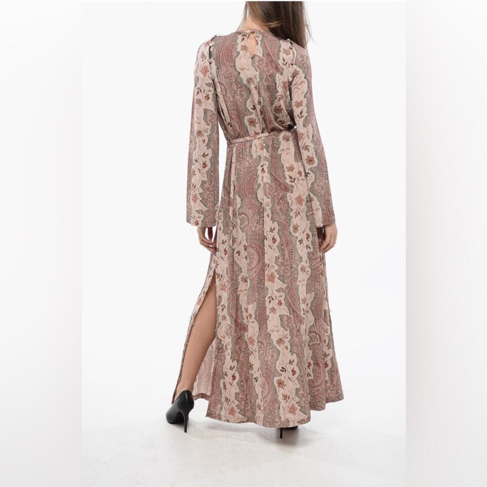 All Saints Susannah Cascade Maxi Dress Removable Sleeves Boho Floral US Size 0 - Picture 14 of 14
